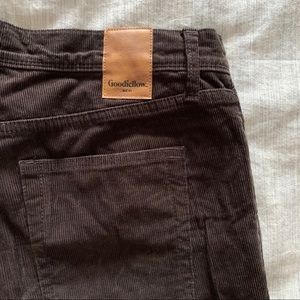 Goodfellow Men’s Chocolate Brown Corduroy Jeans